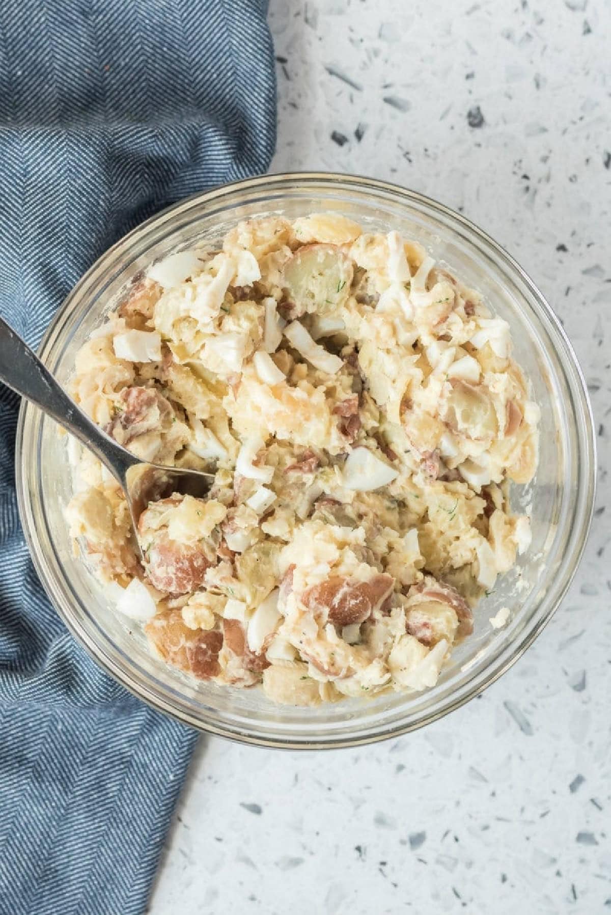 21 Favorite Potato Salad Recipes collection on RecipeGirl.com bowl of california potato salad