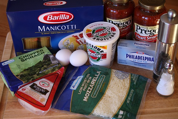 How to Make Manicotti : Spinach and Cheese Stuffed Manicotti. This is the best manicotti recipe! #howto #stuffed #manicotti #cheese #spinach #easy #recipe #RecipeGirl Ingredients for Spinach and Cheese Stuffed Manicotti