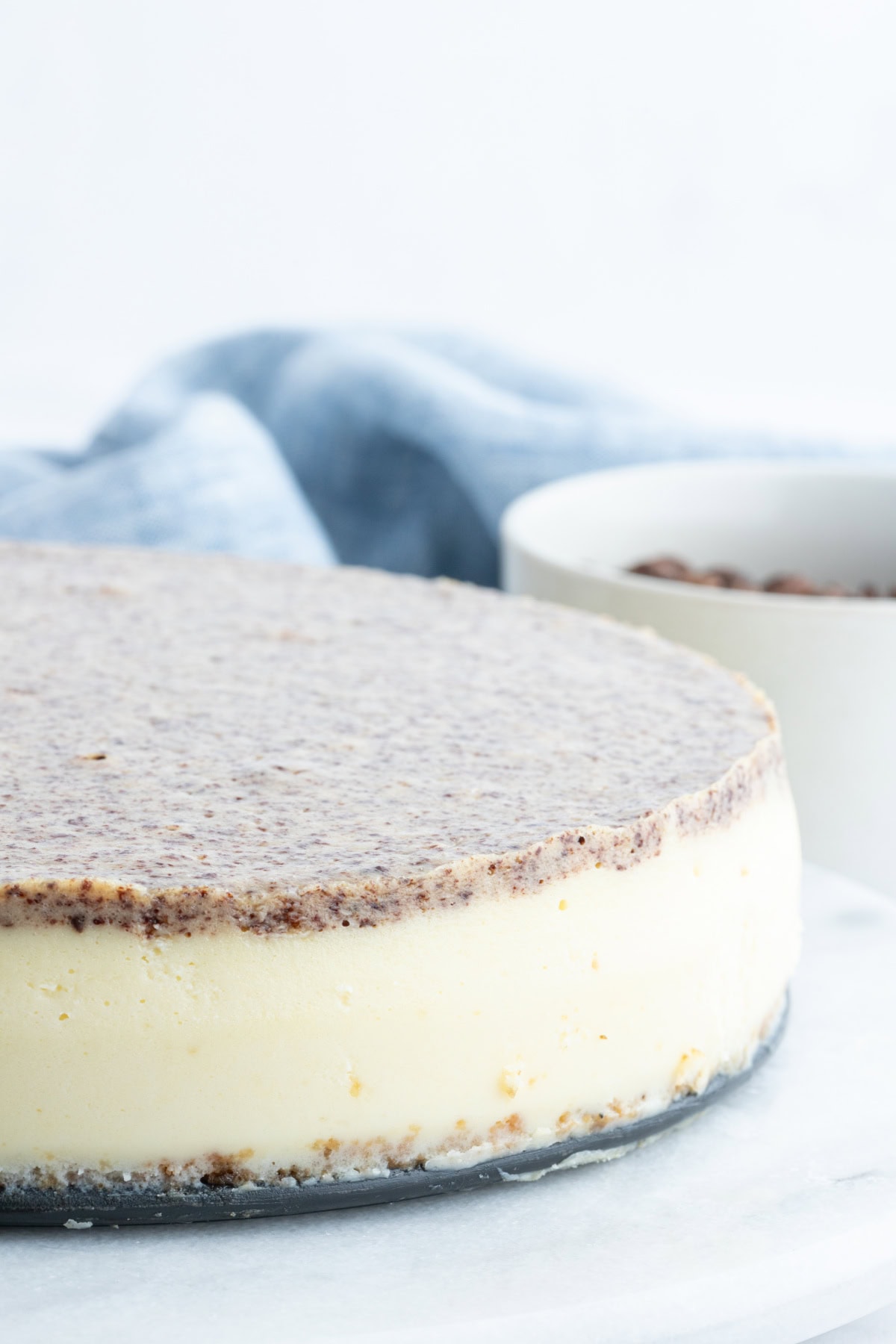 Tiramisu Cheesecake recipe from RecipeGirl.com whole tiramisu cheesecake